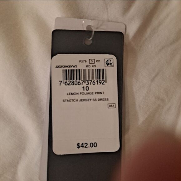 Guess Girls Size 10 Tie Shirt Dress Combo NWT Lemon theme 🍋 - Picture 3 of 4